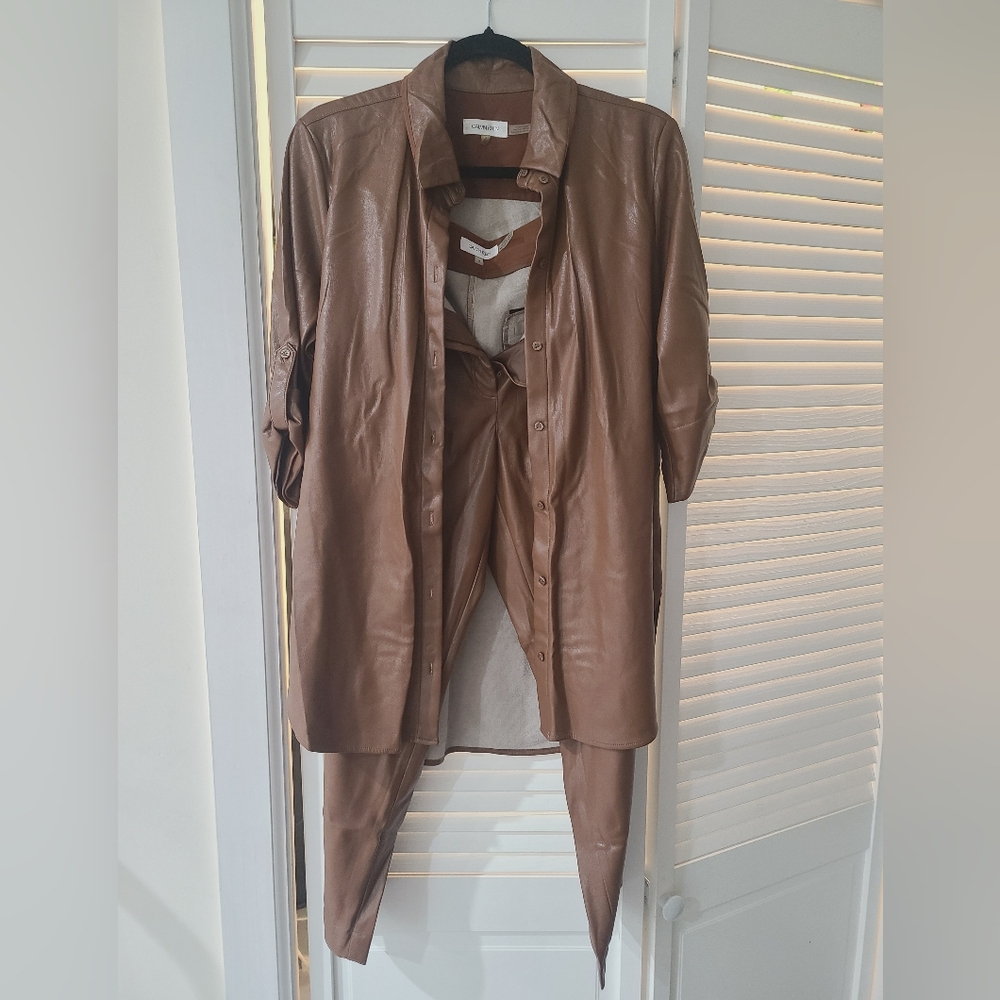 Calvin Klein Faux Leather set